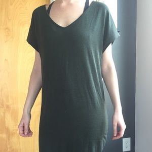 ⚡️⚡️3/$10 green short sleeve sweater dress